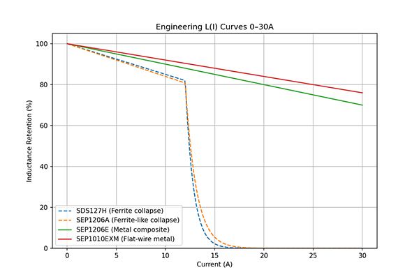 Geschätzte Induktivitätsbeibehaltung (Lasttransientenreaktion &amp; Spannungsstabilität)